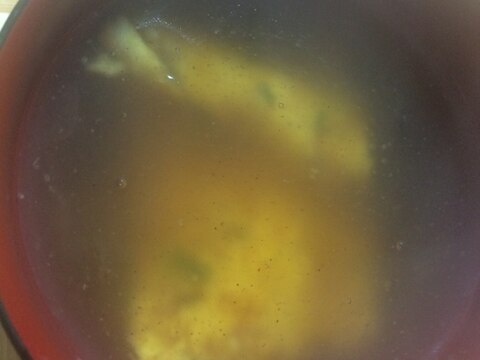 たけのこ の あんかけ卵スープ
